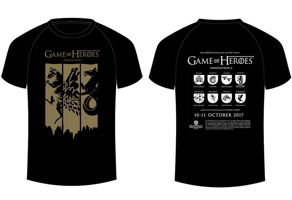 Game of Heroes: HOMERATHON 6 t-shirt